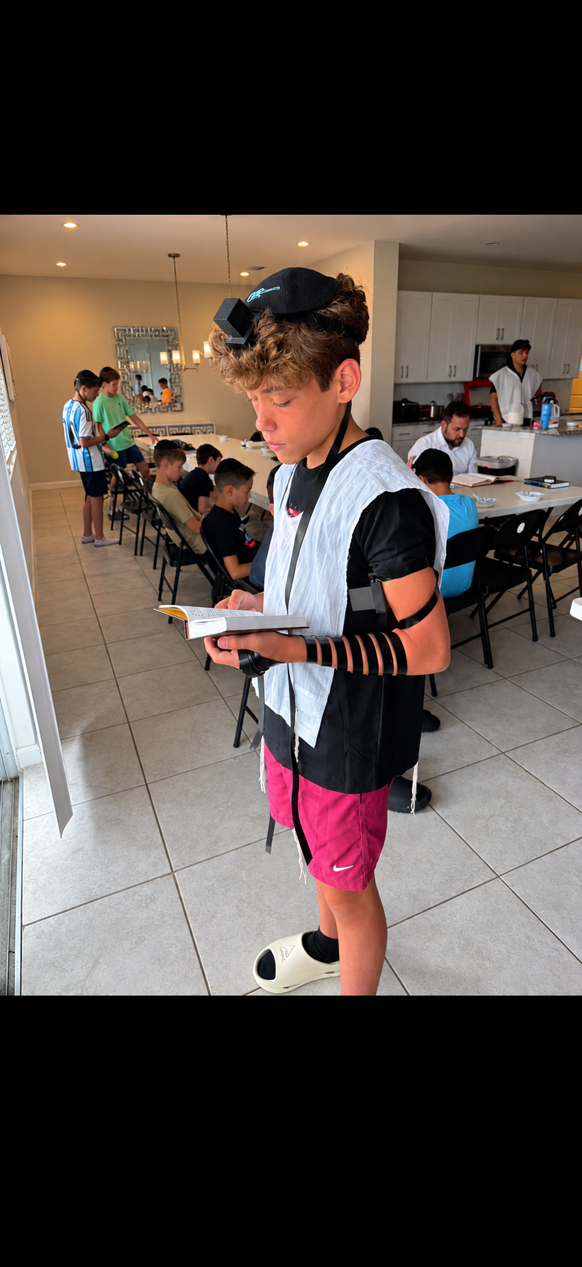 Camp Netzach boys enjoying a summer activity